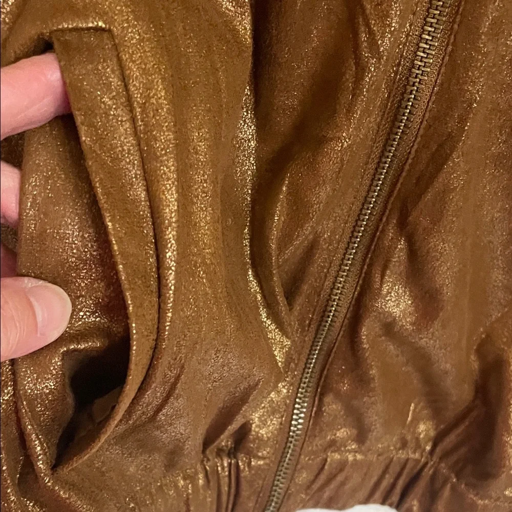Ruby Rd. Copper Leather Jacket - Picture 2 of 7